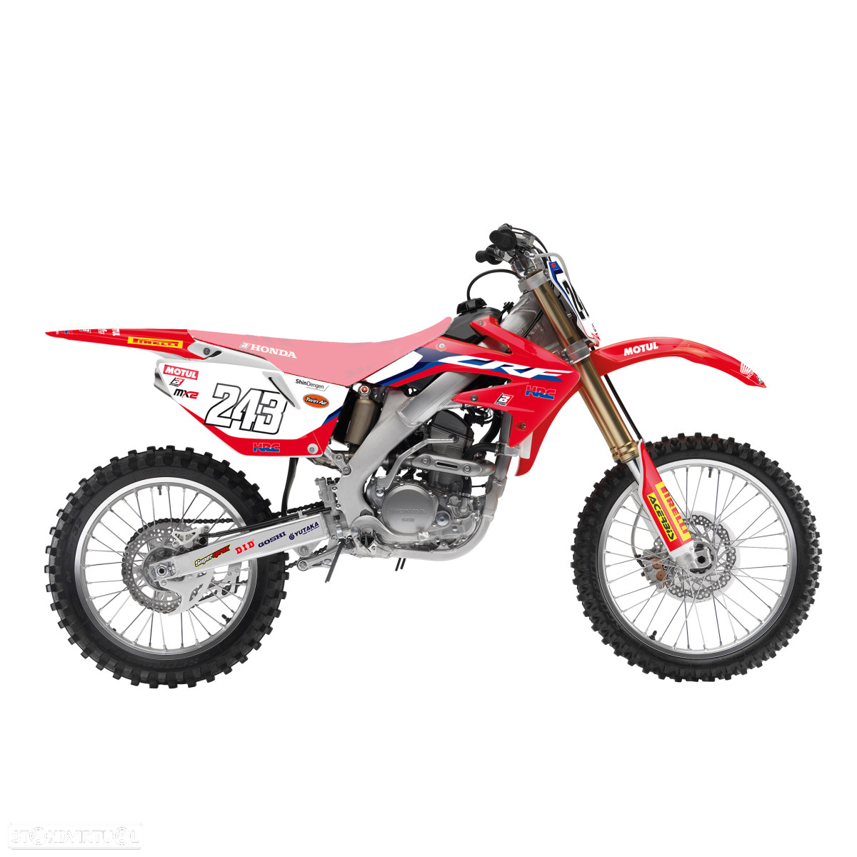 kit autocolantes blackbird replica hrc 20 honda crf 250 - 2