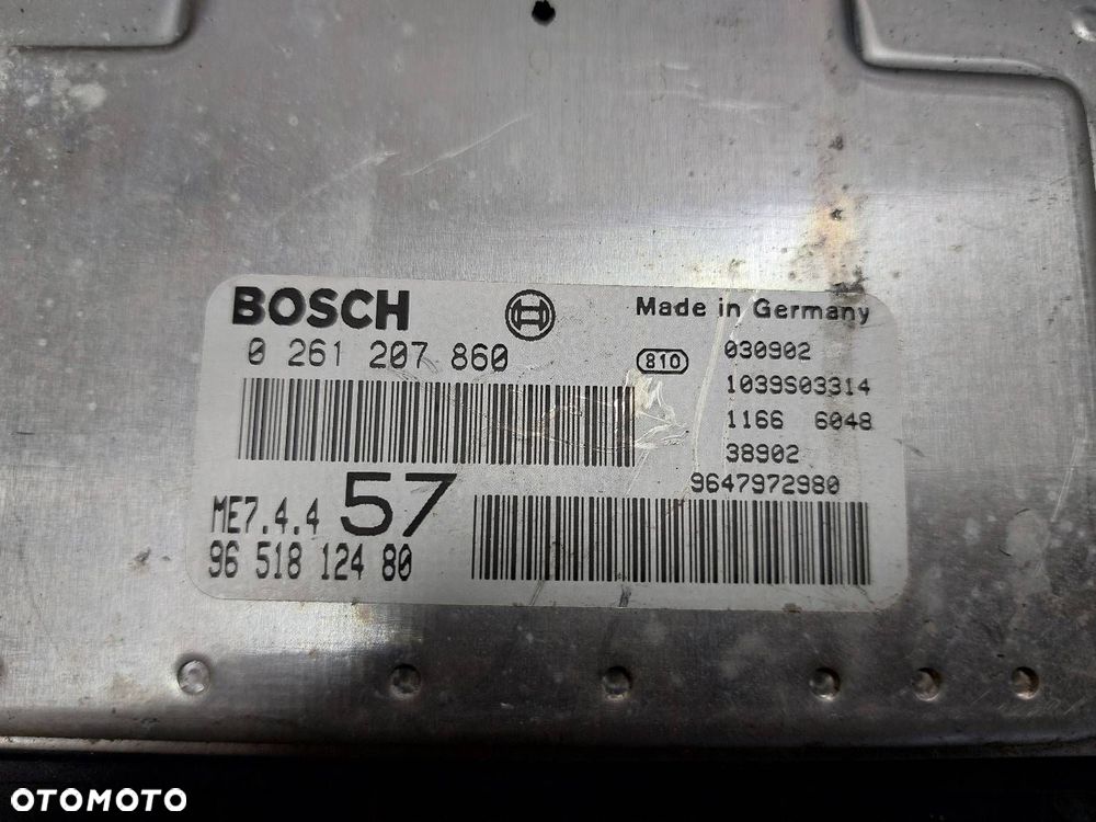 ZESTAW STARTOWY CITROEN C3 I 1.6 16V 9651812480 0261207860 9650585680 - 2