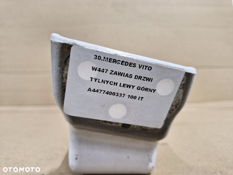 mercedes benz vito w447 zawias drzwi tylny lewy tył górny a4477400337 - 7
