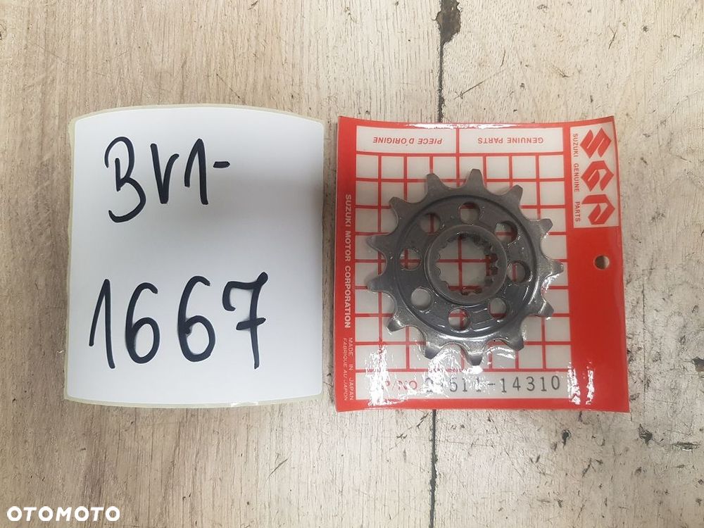 Oryginalna Zębatka Przednia Suzuki RM RMX DR LT  27511-14310  (13T / 520) - 1
