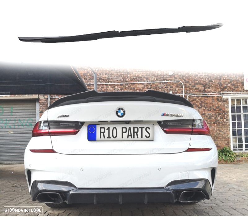 AILERON BMW G20 19- LOOK PSM DUCKTAIL PRETO BRILHANTE - 1