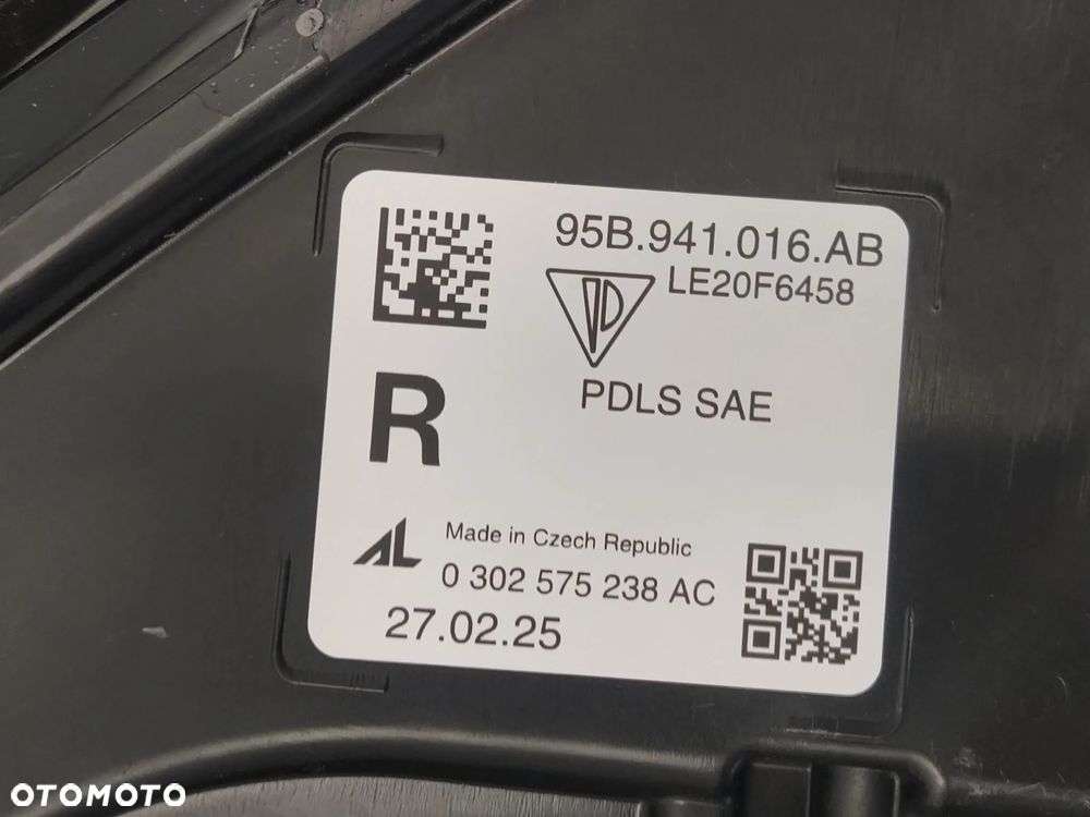 PORSCHE MACAN REFLEKTOR LAMPA PRAWY PRAWA PRZÓD PRZEDNIA FULL LED PDSL SAE USA ORYGINAŁ - 22