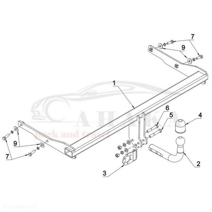 Hak Holowniczy Odkręcany Do Mazda 5 2008-2010 - 3