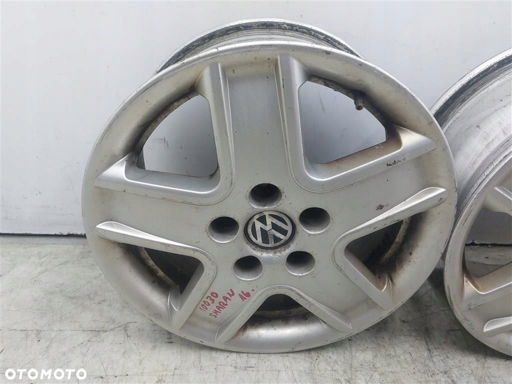 Alufelgi FELGI ALUMINIOWE VW Sharan I FL 7X16 5X110 KPL 4 SZT ORYGINAŁ - 9
