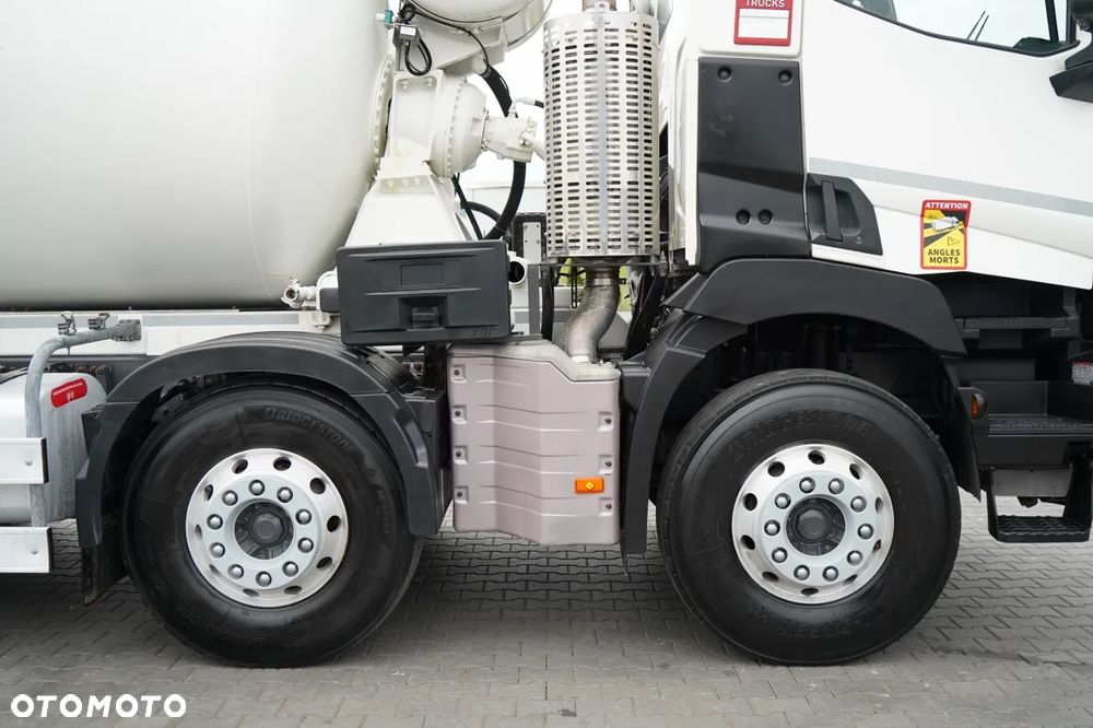 Renault C 430 / 8X4 / BETONOMIESZARKA / GRUSZKA 9 M3 / ALUFELGI / KAMERA / EURO 6 / - 23