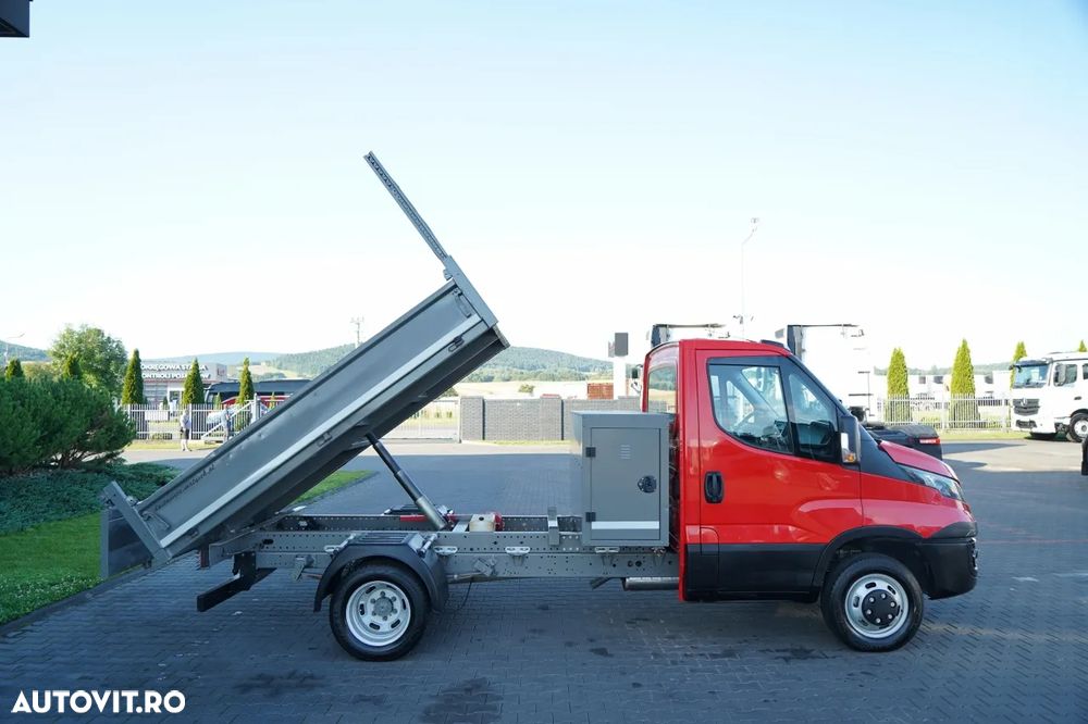 Iveco DAILY 35-130 / BASCULATOR SPATE / DUBLU / MANUAL / PIELE / EURO 6 - 6