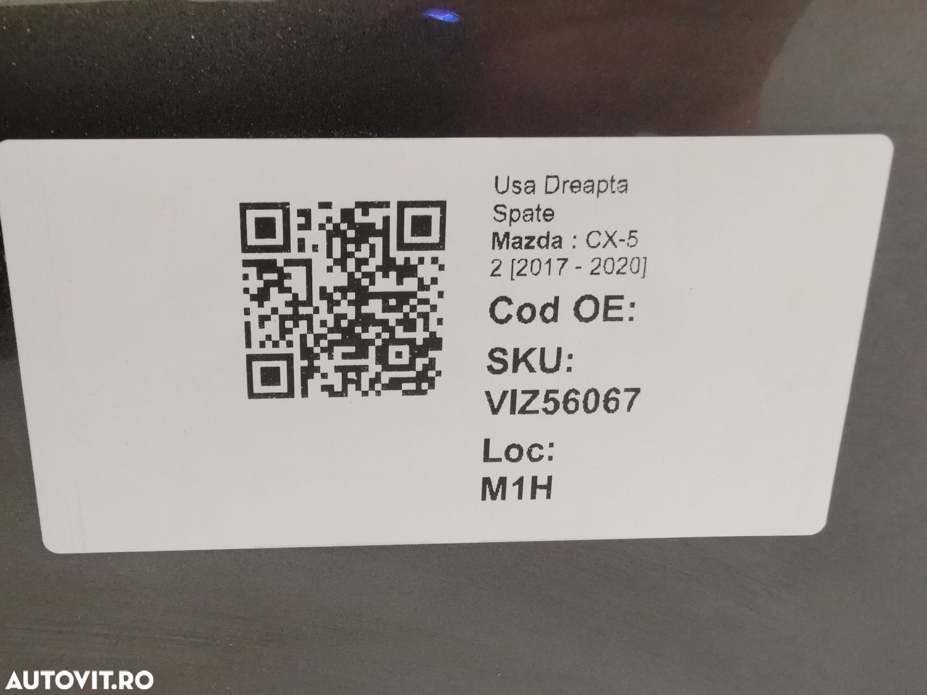 Usa Dreapta Spate Mazda  CX-5 2 [2017 - 2020] Originala - 8