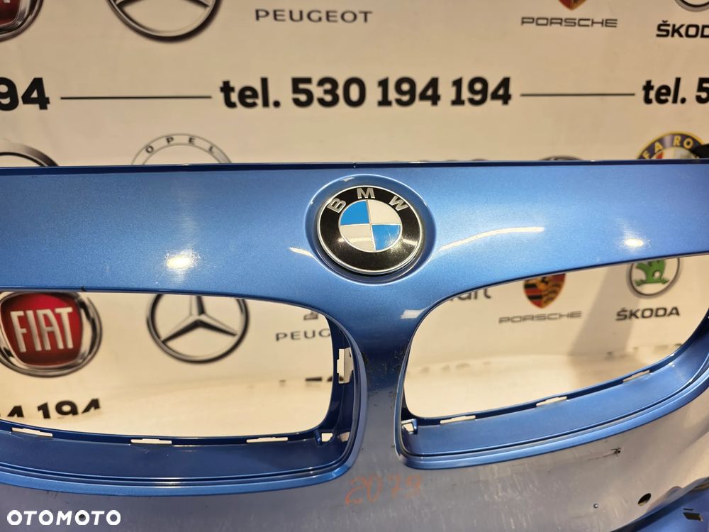 BMW 4 F32 / F33 / F36 LIFT LUXURY SPORT ZDERZAK PRZEDNI PRZÓD NA 4xPDC KOLOR ESTORILBLAU NIEBIESKI METALIK NR 51117294651 / 7294651 NR AUKCJI NZ2079 - 16