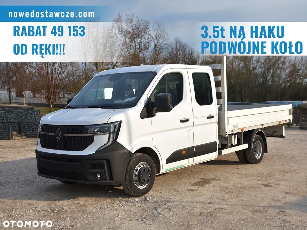 Renault Master Doka Byrygadówka Skrzynka otwarta 7 osób 170KM RWD-DBL EXTRA L4 3.5t na haku - 1