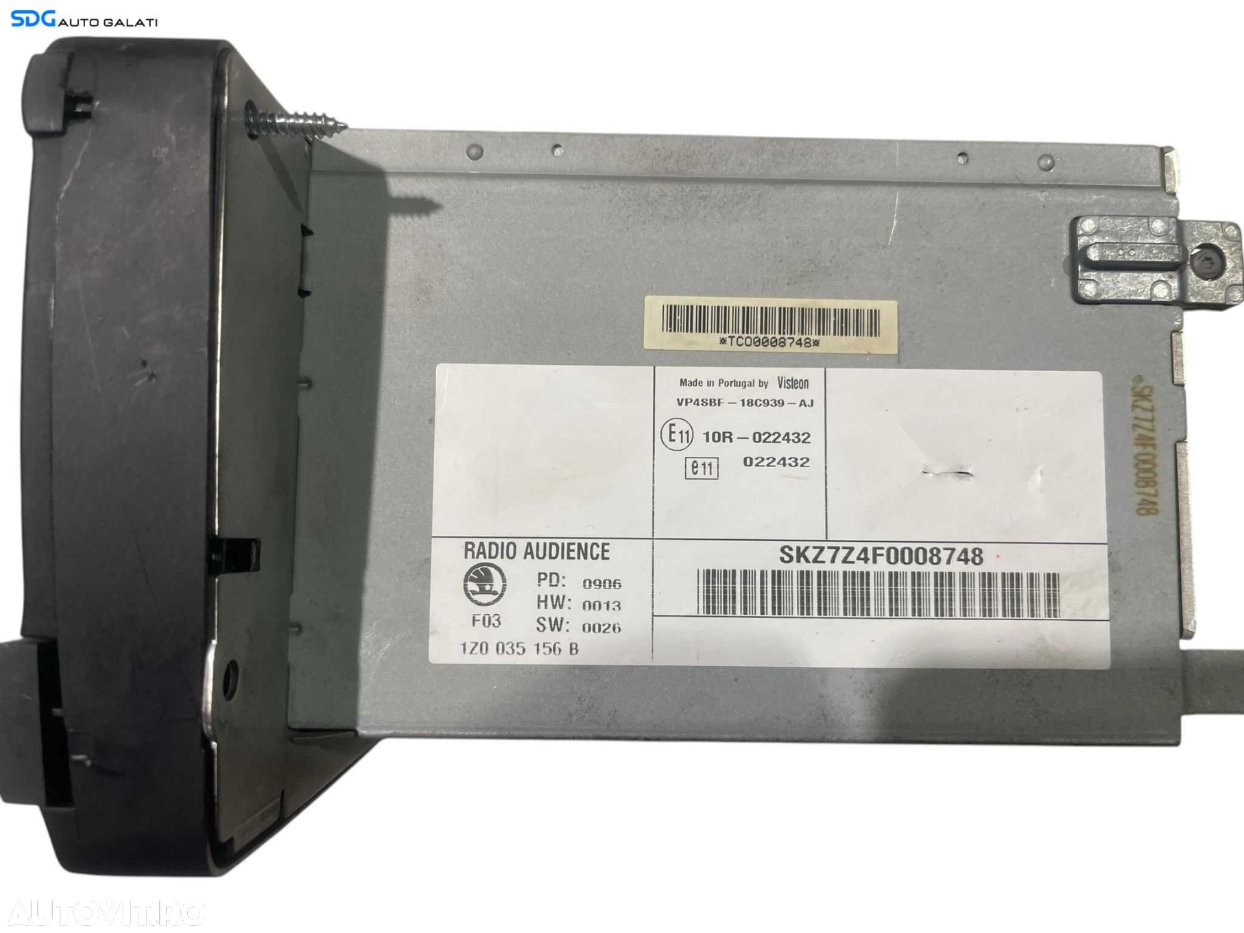 Radio CD Player Stream SkodaAuto Skoda Octavia 2 2004 - 2013 Cod 1Z0035156B [S0121] - 4