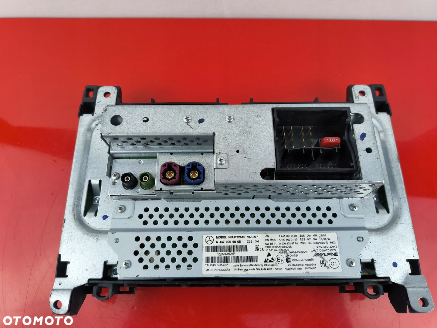 Mercedes-Benz VITO 447 V-Klasa EKRAN NAWIGACJA RADIO A4479009005 - 4