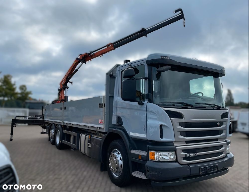 Scania P320 6x2 DŹWIG HDS ATLAS 126.3 /  WYSIĘG 10m / STEROWANIE RADIOWE / SKRZYNIA 7,4m - 1