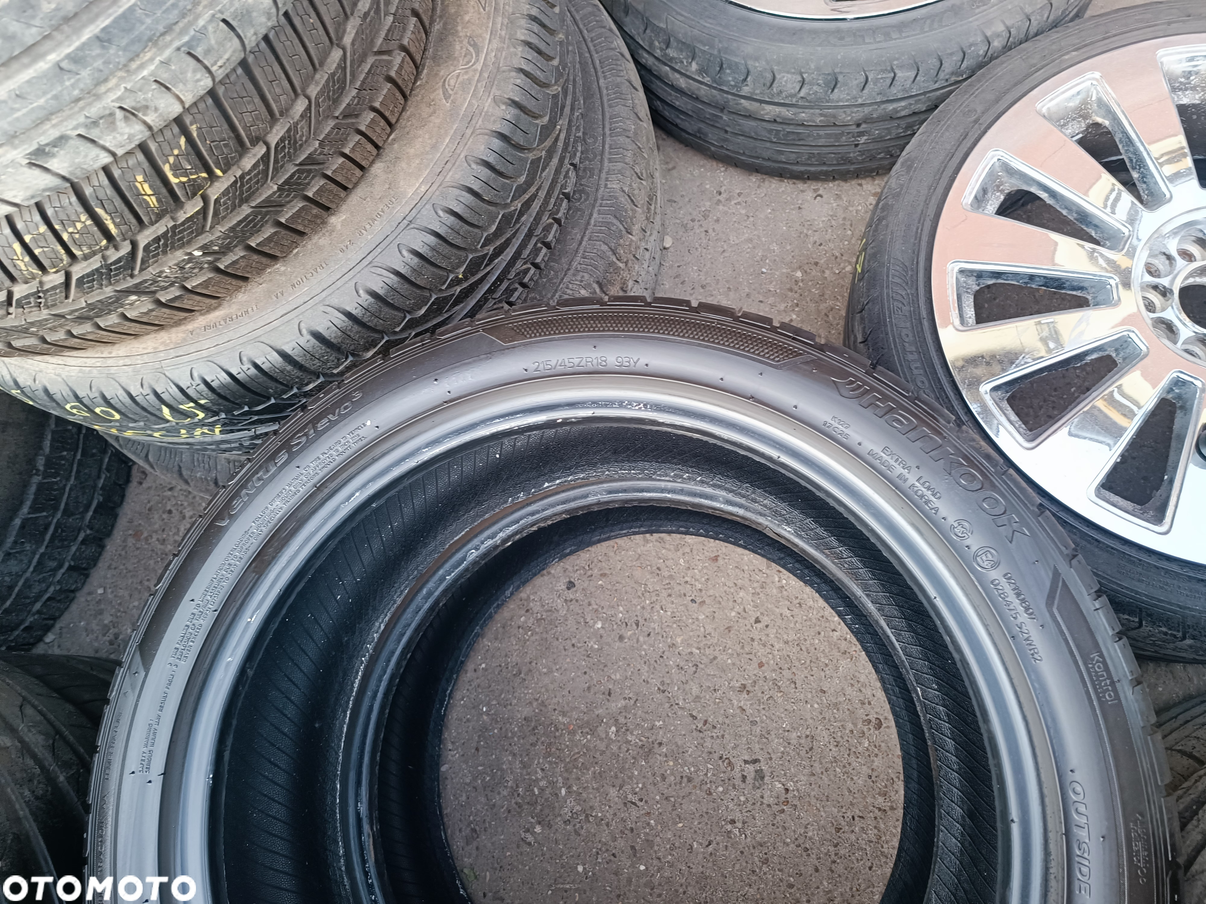 215/45R18 ZR18 93Y XL Opony Letnie Lato Hankook Ventus S1 Evo 3 7,5mm jak Nowe Legnica 23r. ALU-RAD 215/45 - 6
