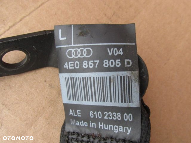 Audi A8 D3 lift long Pas bezpieczeństwa lewy tył tylny 4E0857805D - 5