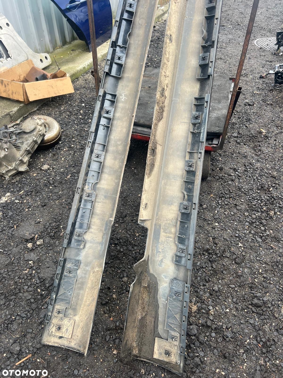 Nakładka progowa nakładki e90 e91 lift lci 475 BlackSapphire lewa prawa idealne + ślizgi - 4