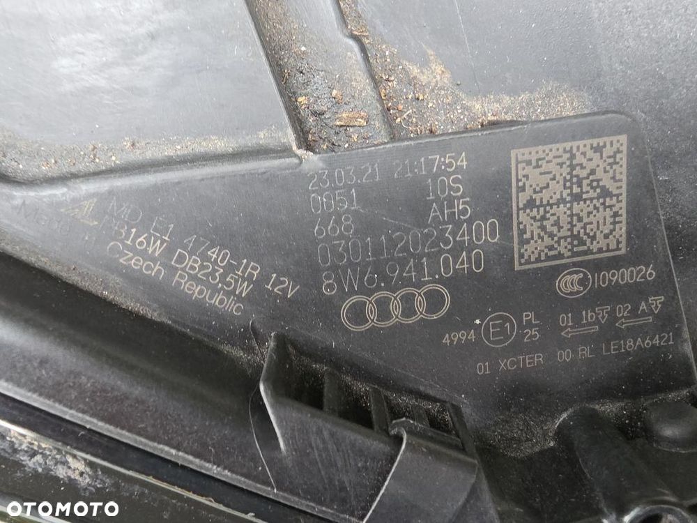 AUDI A5 S5 8W6 F5 B9 LIFT Lampa prawa Kompletna Full Led Matrix 8W6941040 - 11