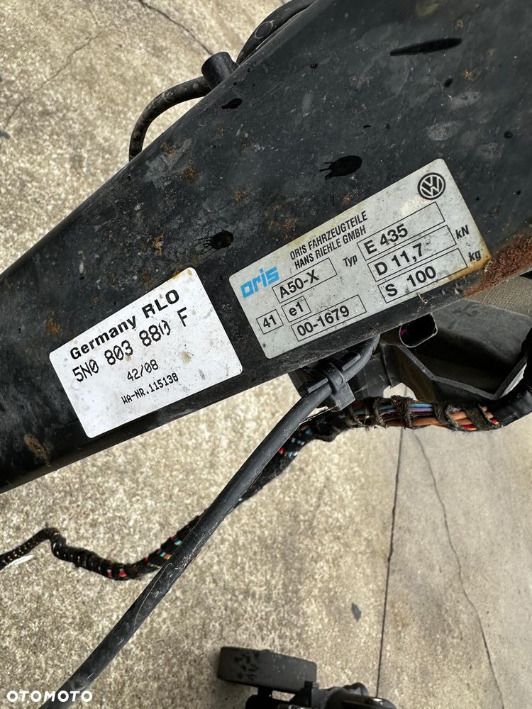Hak Holowniczy Zamykany Kompletny Moduł VW Tiguan I 5N0803880F Demontaż - 5