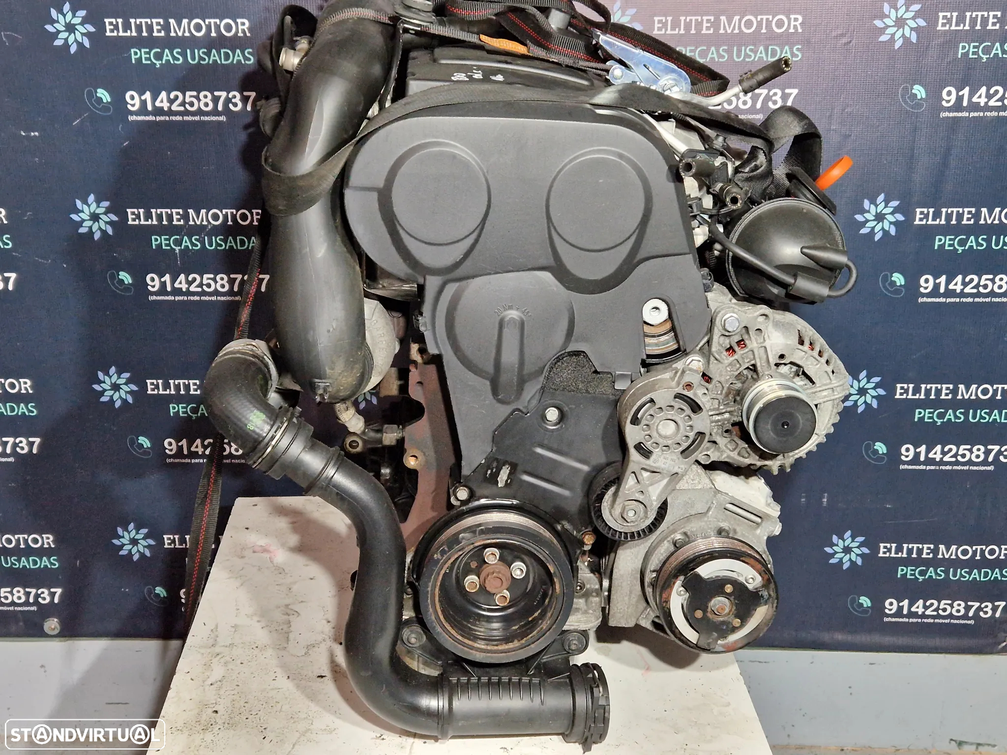Motor usado BKD VW GOLF 5 2.0 TDI 140CV COLAÇA C AUDI A3 LEON TOURAN OCTAVIA EOS - 2