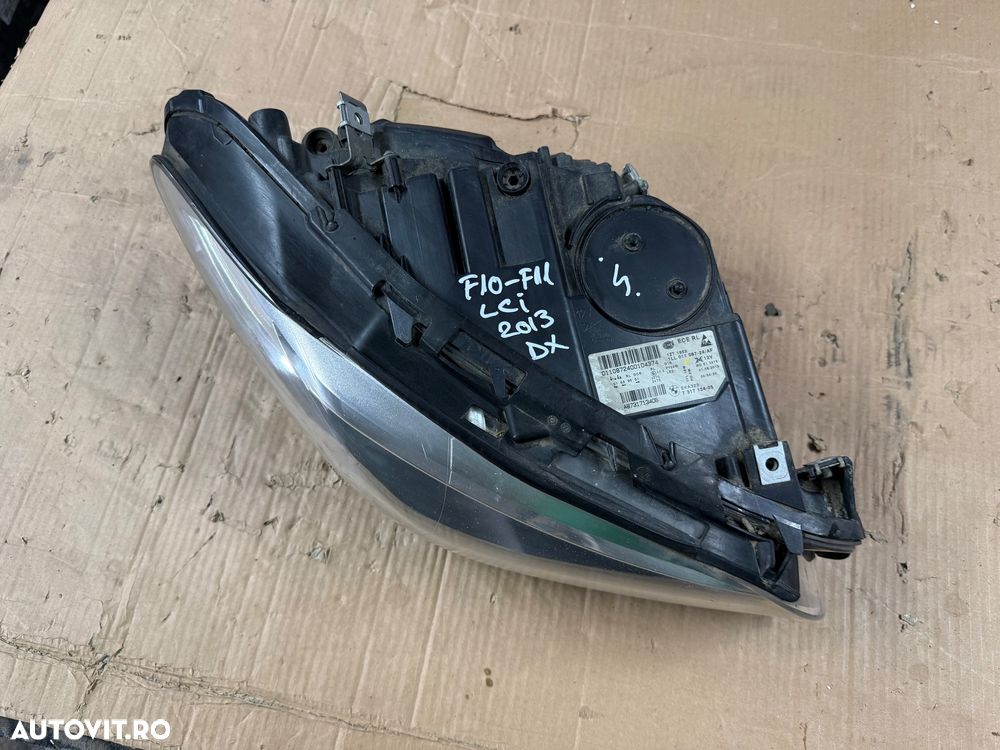 Far dreapta xenon complet BMW seria 5 F10-F11 LCI facelift an 2013-2016 cod 7317134 - 3