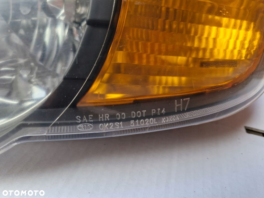 KIA SHUMA 2 II LEWA LAMPA PRZÓD REFLEKTOR + DEKLE - 3