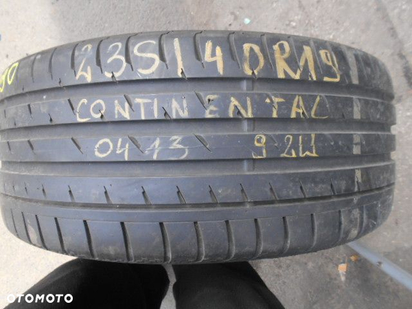 Opona 235/40r19 continental conti sport contact 3 6,5mm