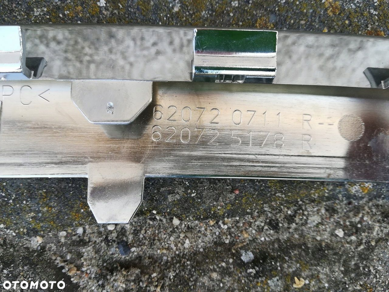 RENAULT SCENIC GRAND III 3 LIFT LISTWA NAKŁADKA CHROM ZDERZAK PRZÓD PRZEDNI - 3