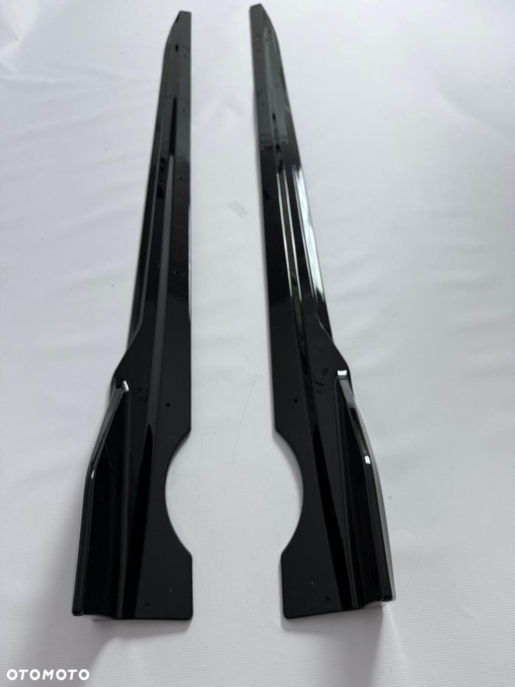 Boczne Dokładki Progów BMW X5 G05 2019/2025 Spoiler Czarny Połysk - 7