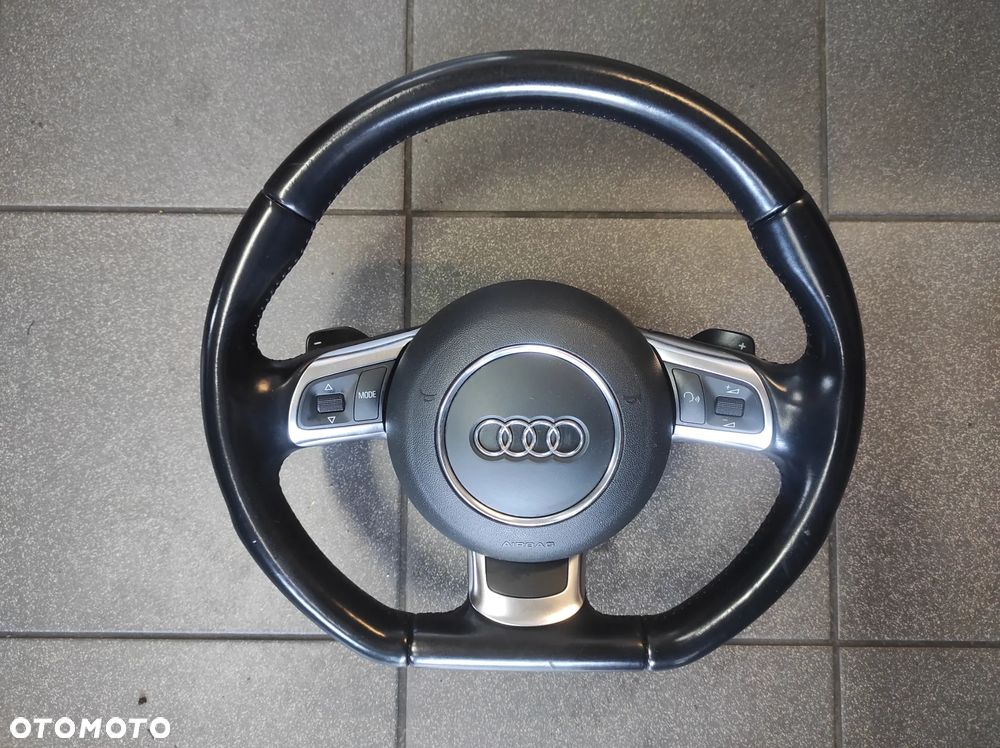 AUDI A3 8P TT LIFT 08-12R S LINE KIEROWNICA MULTIFUNKCJA ŁOPATKI SKÓRZANA 3 RAMIENNA ŚCIĘTA  WYSYŁKA !!!!! - 2