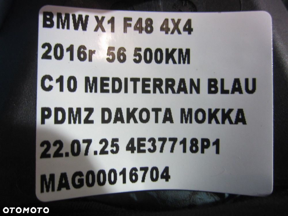 BMW X1 F48 KAMERA PRZEDNIA SZYBY CZOŁOWEJ KAFAS 9370431 66519370431 - 7