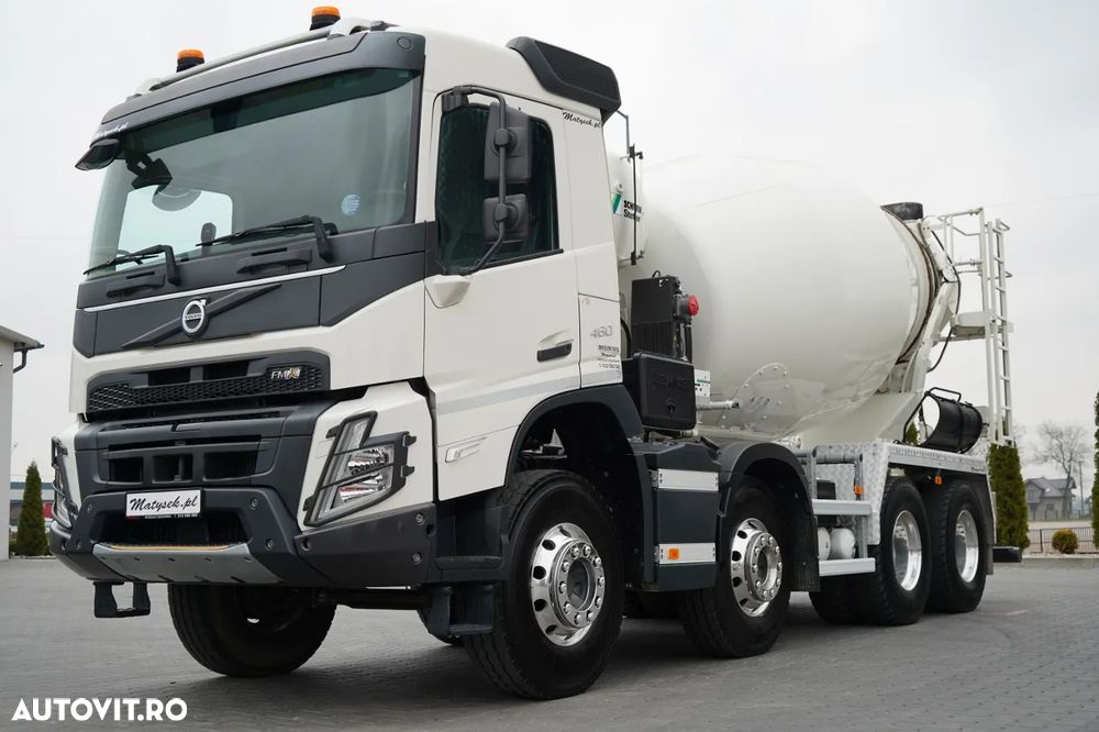 Volvo VOLVO FMX 460 / 8x4 / 9m3 BETONIERĂ / SCHWING STETTER / 9 M3 / I-SHIFT / JANTE DIN ALIAJ / EURO 6 - ANUL DE PRODUCȚIE: 2022 DATA ÎNMATRICULĂRII: 17.01.2022 VIN: YV2XTYOG1NB364494 KILOMETRAJ: 118.000 KM - EURO 6 AER CONDIȚIONAT CUTIE DE VITEZE ȘI SCHI - 2