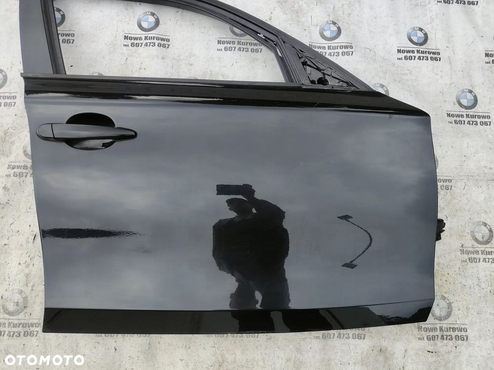 BMW E87 Drzwi prawe przednie przód Black Sapphire 475 - 3