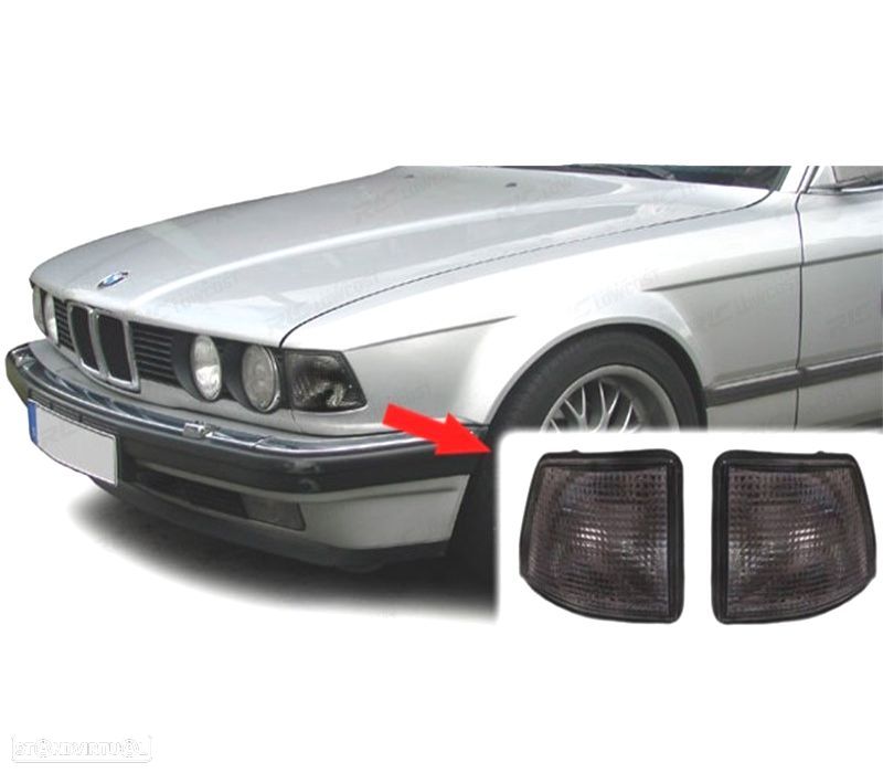 PISCAS FRONTAIS BMW E32 87-94 FUMADOS - 1