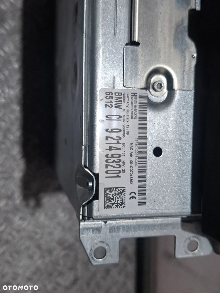 Radio nawigacja BMW E90 E91 2009 rok lift nr 921493201 - 2