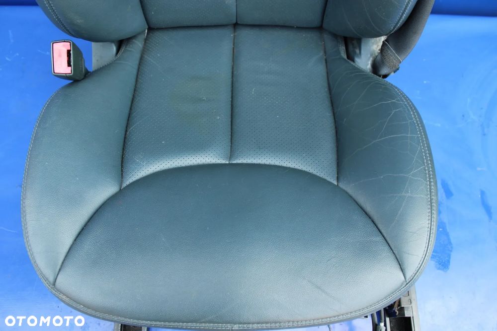 Fotel + pas lewy kierowcy niebieski OE Mercedes SL R230 W230 - 6
