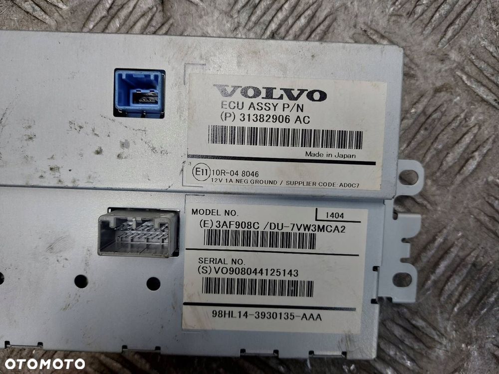 RADIO ODTWARZACZ WYŚWIETLACZ GŁOŚNIKI WODOSPAD PANEL VOLVO V40 II 30657445 - 6