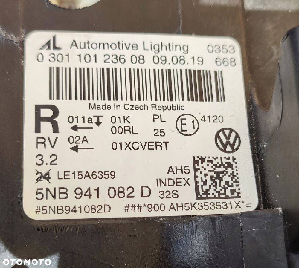 Lampa Przednia Prawa Full Led Oryg. Vw Tiguan II 5NB941082D 2019r Ładna - 13