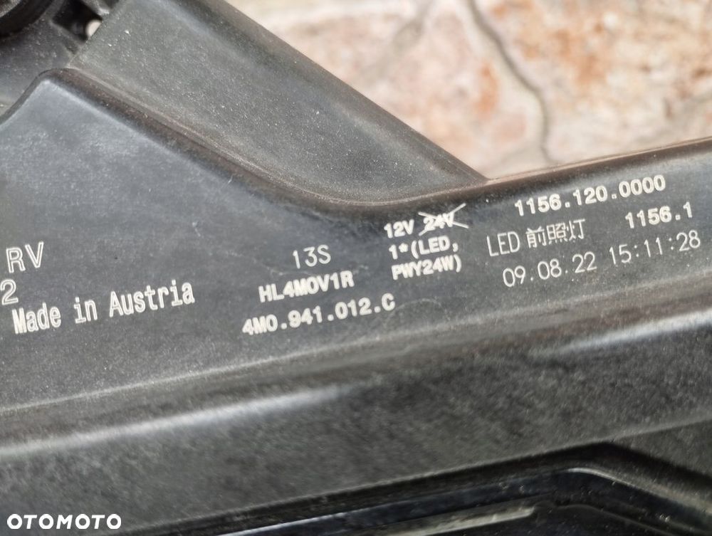 Lampa prawa LED Audi Q7 II 4M LIFT 2019-2024 4M0941012C - 9