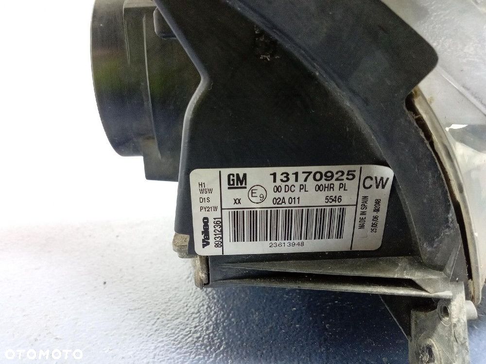 OPEL VECTRA C LIFT 05- REFLEKTOR PRAWY XENON LAMPA PRZÓD 13170925 - 6