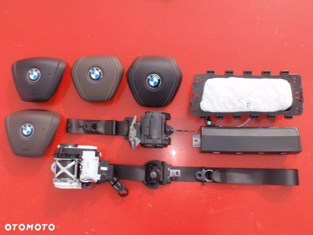 BMW 5 G31 LEWA PODUSZKA DACHOWA KURTYNA KURTYNY AIRBAG PODUSZKI AIR BAG PASY PAS DESKA oryginał - 5