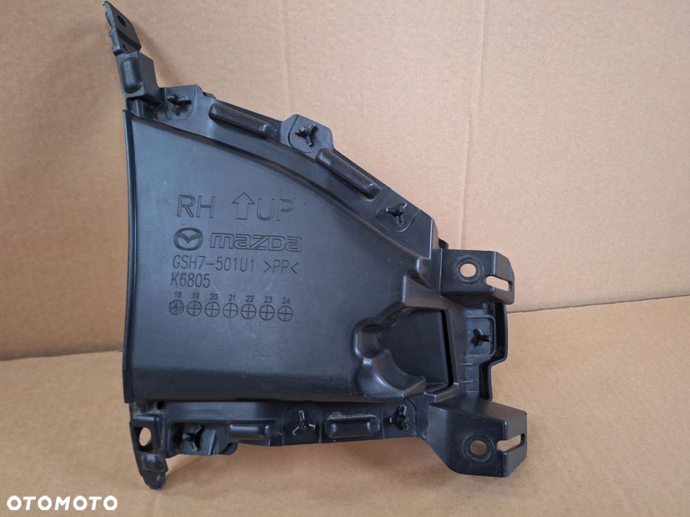 MAZDA 6 LIFT 18- KIEROWNICA WLOT POWIETRZA KANAŁ POWIETRZNY KRATKA PRAWA W ZDERZAK PRZÓD ORYG. GSH7-501U1 WYSYŁKA 24H - 1