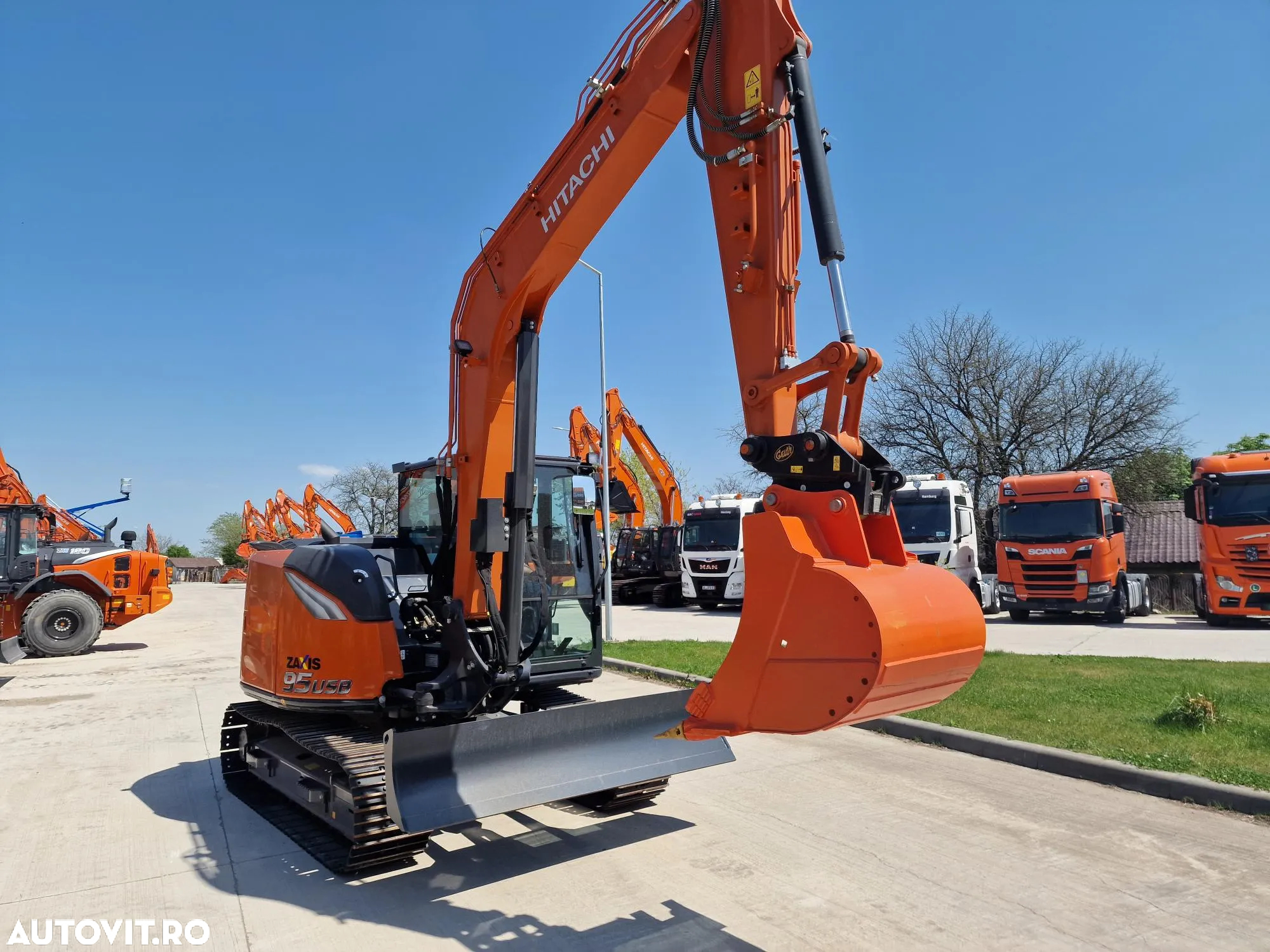 Hitachi ZX95, 9,2 tone, LAMA, Cupla rapida+3 CUPE NOI, Aer conditionat, produs in Japonia, Senile metalice, posibilitate leasing, PROMOTIE 92.000EUR+Tva - 7