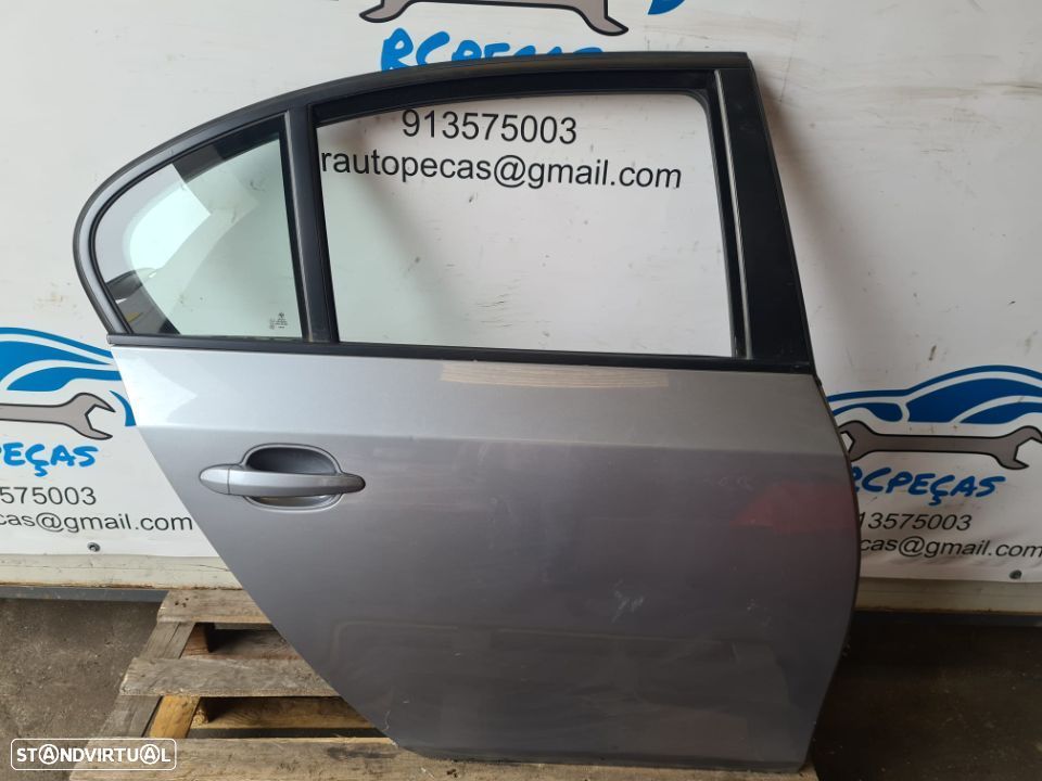 PORTA PORTAS TRASEIRA TRÁS DIREITA 41527202342 7202342 BMW SERIE 5 E60 SEDAN CARRO FECHO ELEVADOR MOTOR PUXADOR VIDRO - 3