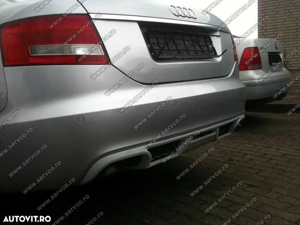 Prelungire spoiler tuning sport bara spate Audi A6 C6 4F ABT Sedan S line RS6 S6 2004-2008 ver. 2 - 9