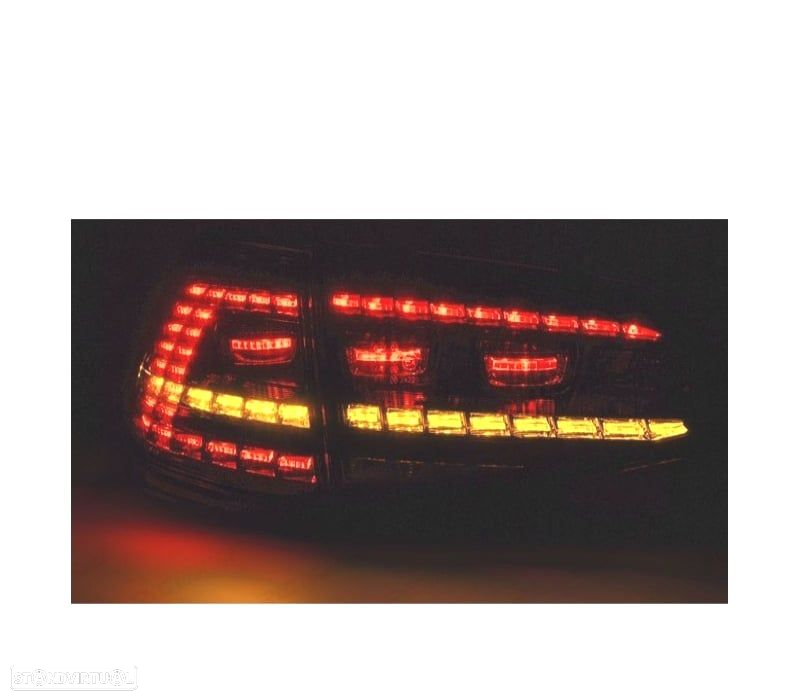 FAROLINS VOLKSWAGEN VW GOLF 7 12-16 LOOK GTI COM PISCAS DE LED DINÂMICOS FUMÊ - 2