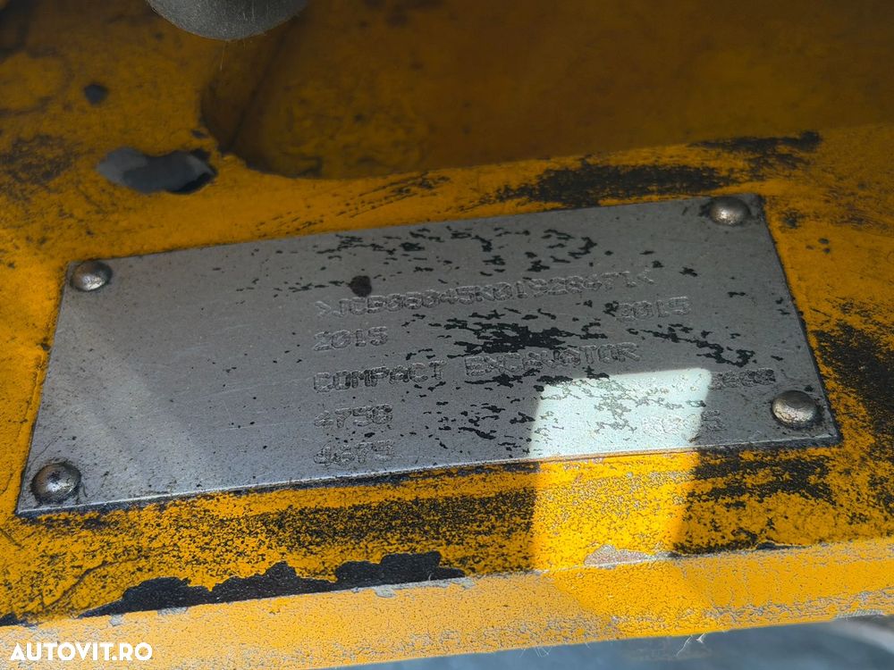 JCB Excavator pe șenile din cauciuc JCB 8045 ZTS 4.5T - 14