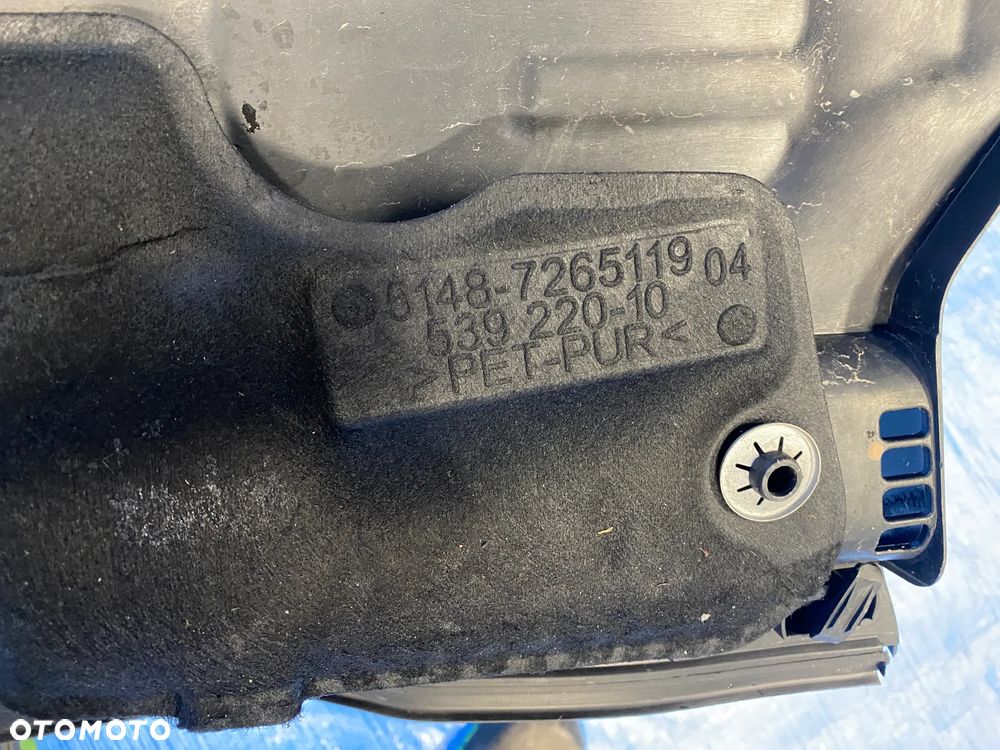 BMW F30 F31 PODSZYBIE OSŁONA PAS PODSZYBIA KOMPLET  7265119 748506  ORYGINAŁ - 6
