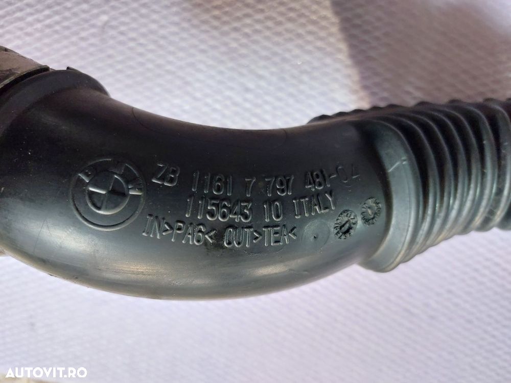 Furtun admisie intercooler BMW E81 E82 E84 E87 LCI Cod 7797481 - 2