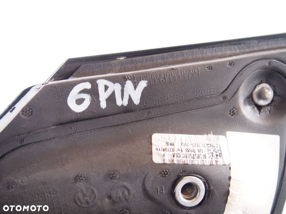 Image Volkswagen Polo 14r zrcátko levé 6 pinů 2014 VW - 6C1857501C