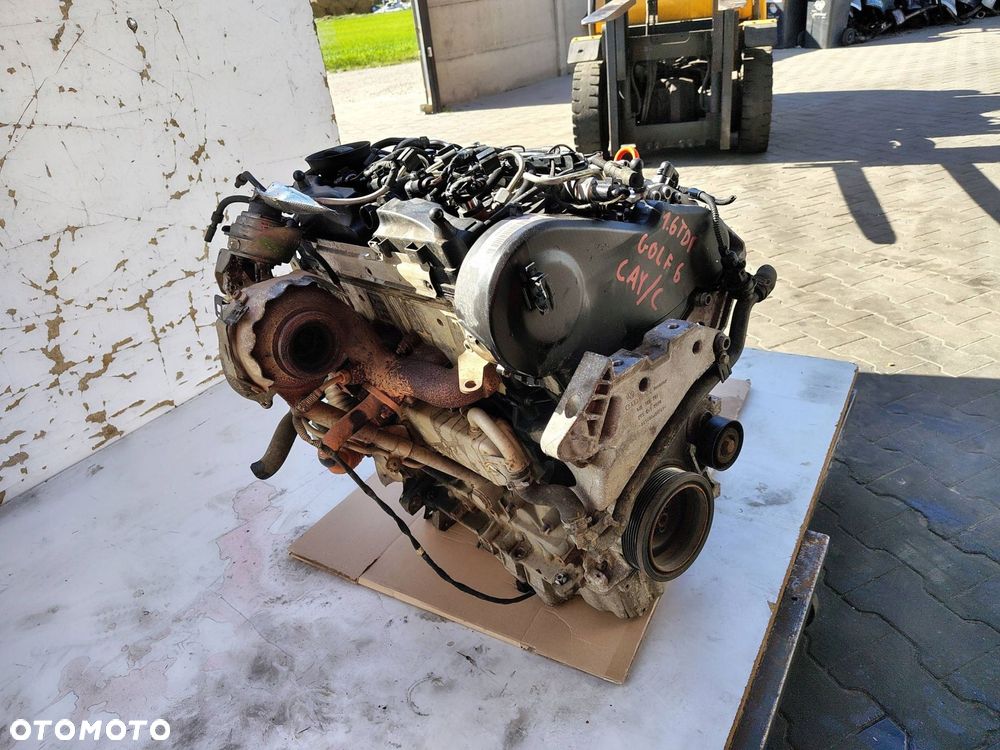 SILNIK KOMPLETNY CAY CAYC BEZ NASTAWNIKA VOLKSWAGEN GOLF 6 VI 1.6 TDI 86TYŚ - 10