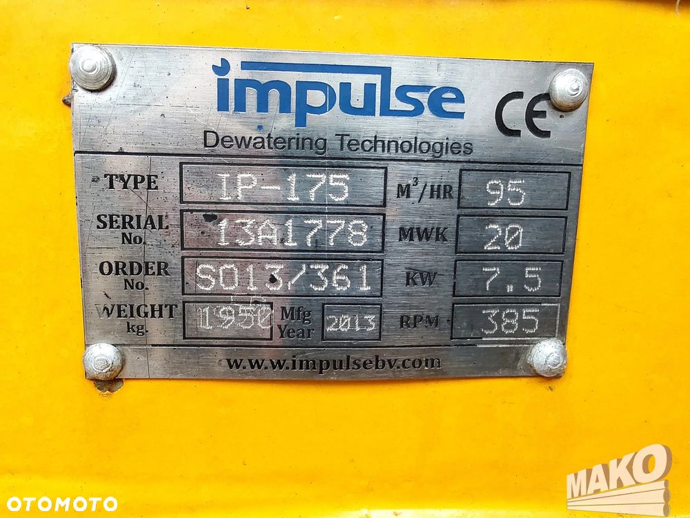 Pompa do igłofiltrów Impulse IP-175 - 13